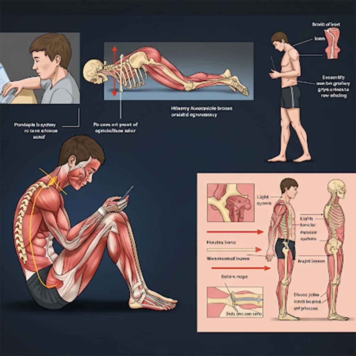A ação da gravidade na estrutura musculoesquelética de adolescentes sedentários